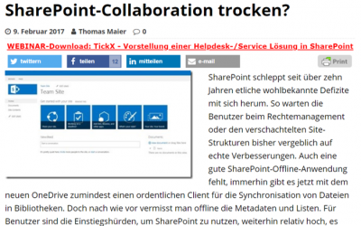 SharePoint360 – Kommentar: SharePoint-Teamsite vs. Office 365 Teams – legt Microsoft die SharePoint-Collaboration trocken?