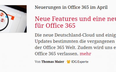 CIO – Neue Features und eine neue Cloud für Office 365