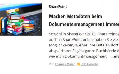 Computerwoche – Machen Metadaten beim Dokumentenmanagement immer Sinn?