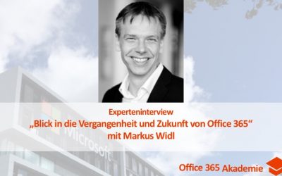 Experteninterview mit Markus Widl: “Blick in die Vergangenheit und Zukunft von Office 365” mit Buch Verlosung