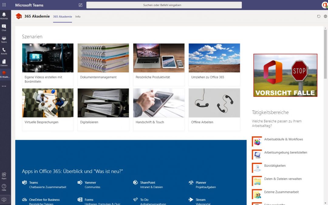 Die neue 365 Akademie Teams App ist da!