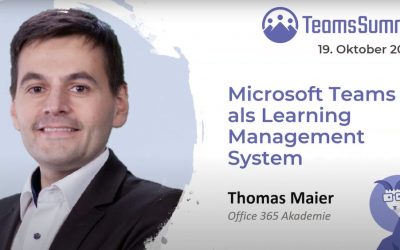 Teams Summit Vortrag – Microsoft Teams als Learning Management System