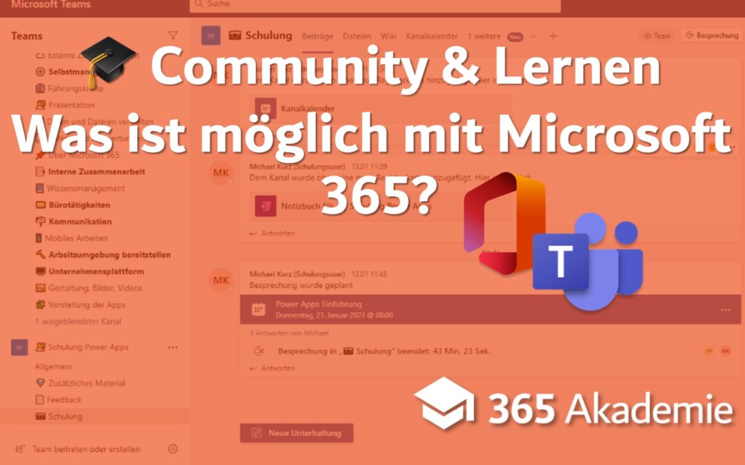 Community & Lernen – was ist möglich mit Microsoft 365