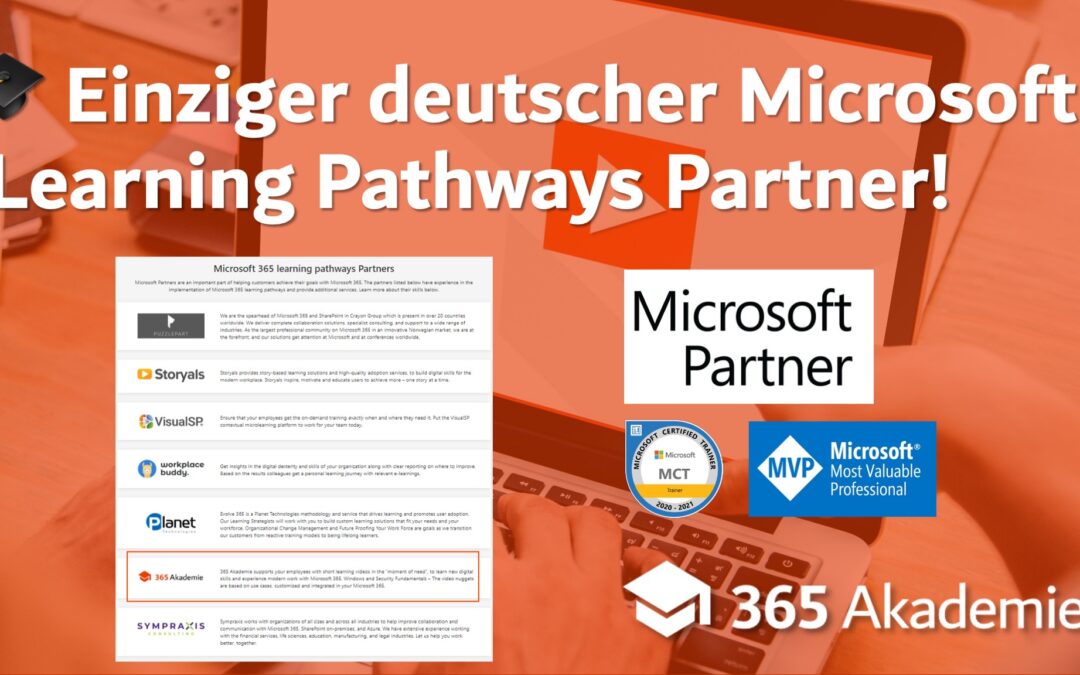 Wir sind einziger deutscher Microsoft Learning Pathways Partner!