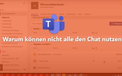 Demovideo: Warum können nicht alle den Chat nutzen?
