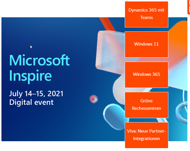Inspire 2021 - die Konferenz für Microsoft Partner