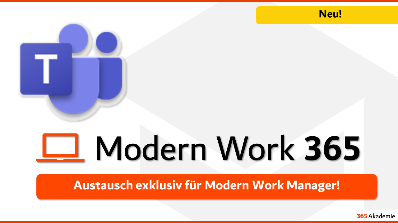 Modern Work 365 Austausch exklusiv für Modern Work Manager