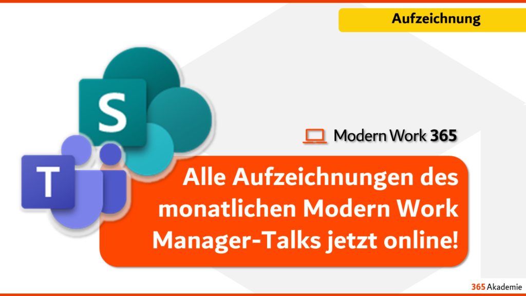 Alle Aufzeichnungen des monatlichen Modern Work Manager-Talks jetzt online!