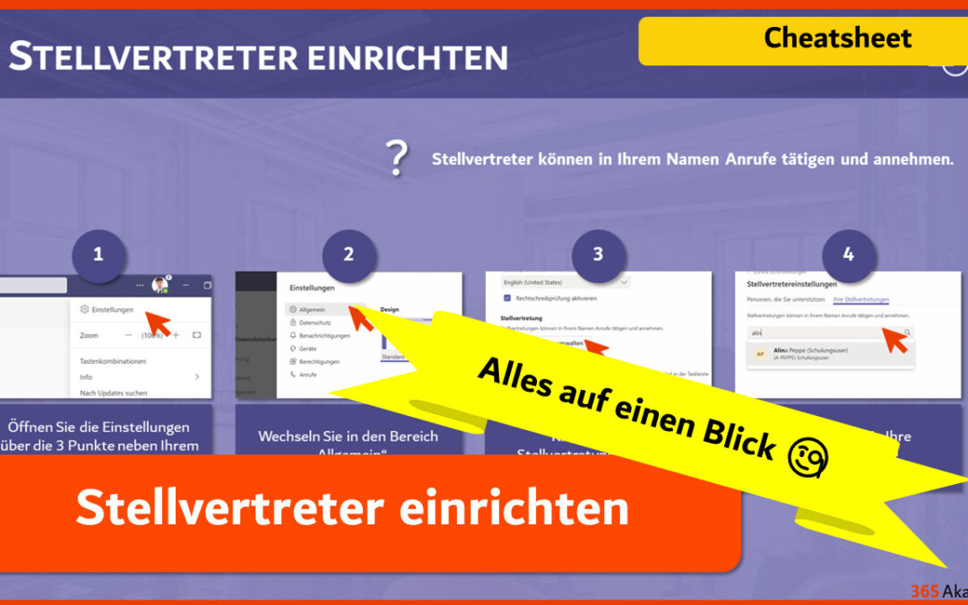 Stellvertreter einrichten