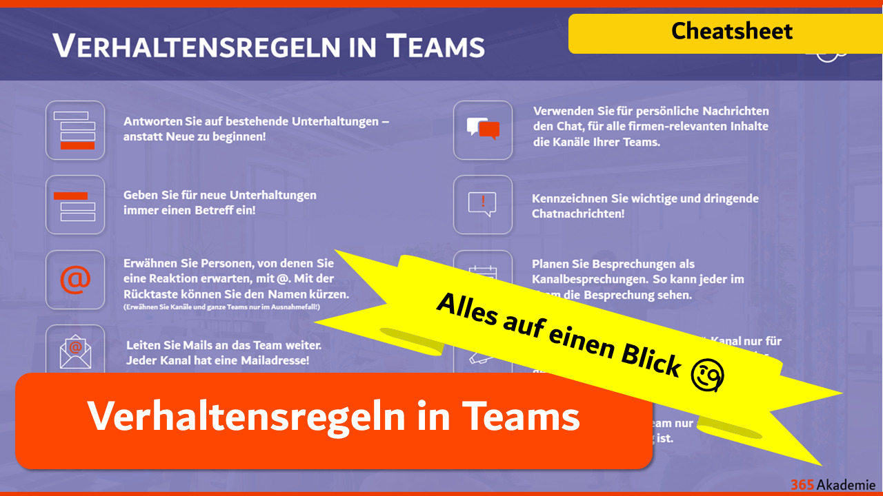 Beitragsbild Verhaltensregeln in Teams