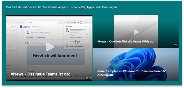 "News"-das neue Teams ist da 