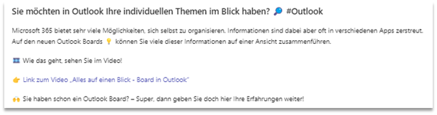 Sie möchten in Outlook alle Themen im Blick haben?