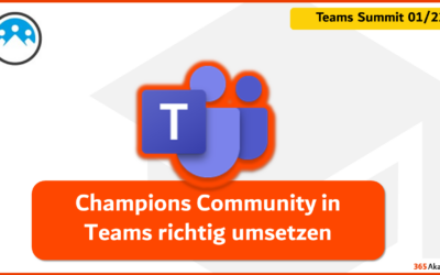 Champions Community in Teams richtig umsetzen