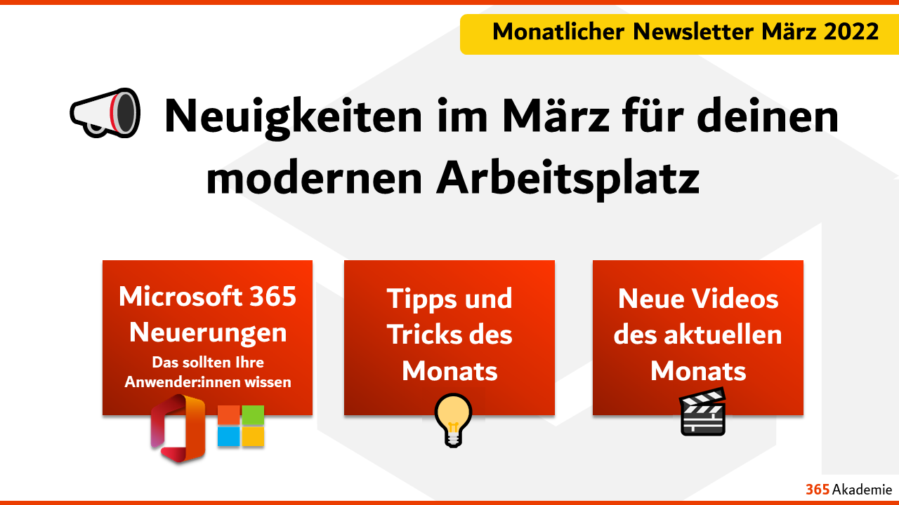 Beitragsbild monatlicher Newsletter