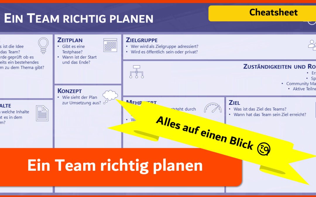 Ein Team richtig planen