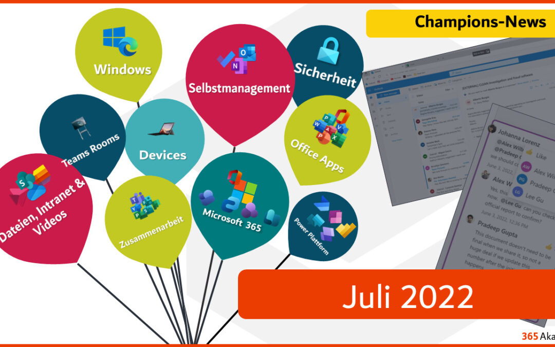 📣 Microsoft 365 – Neuigkeiten im Juli