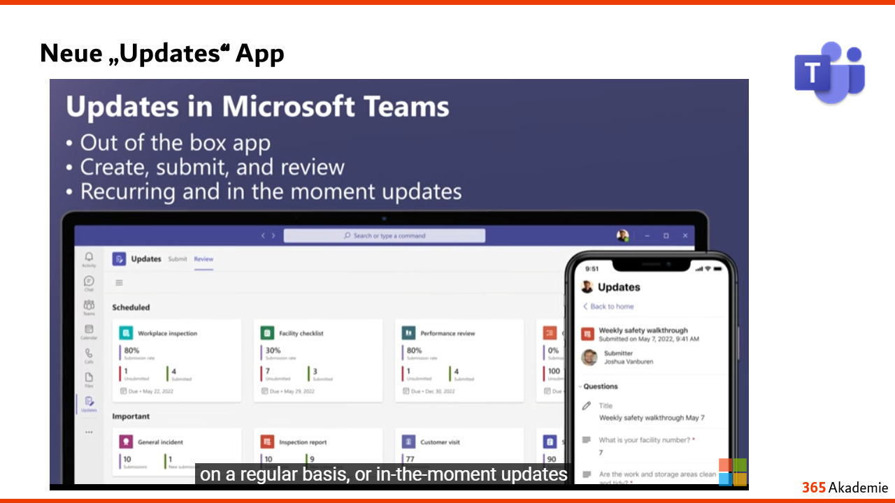 Neue „Updates“ App Modern Work Talk