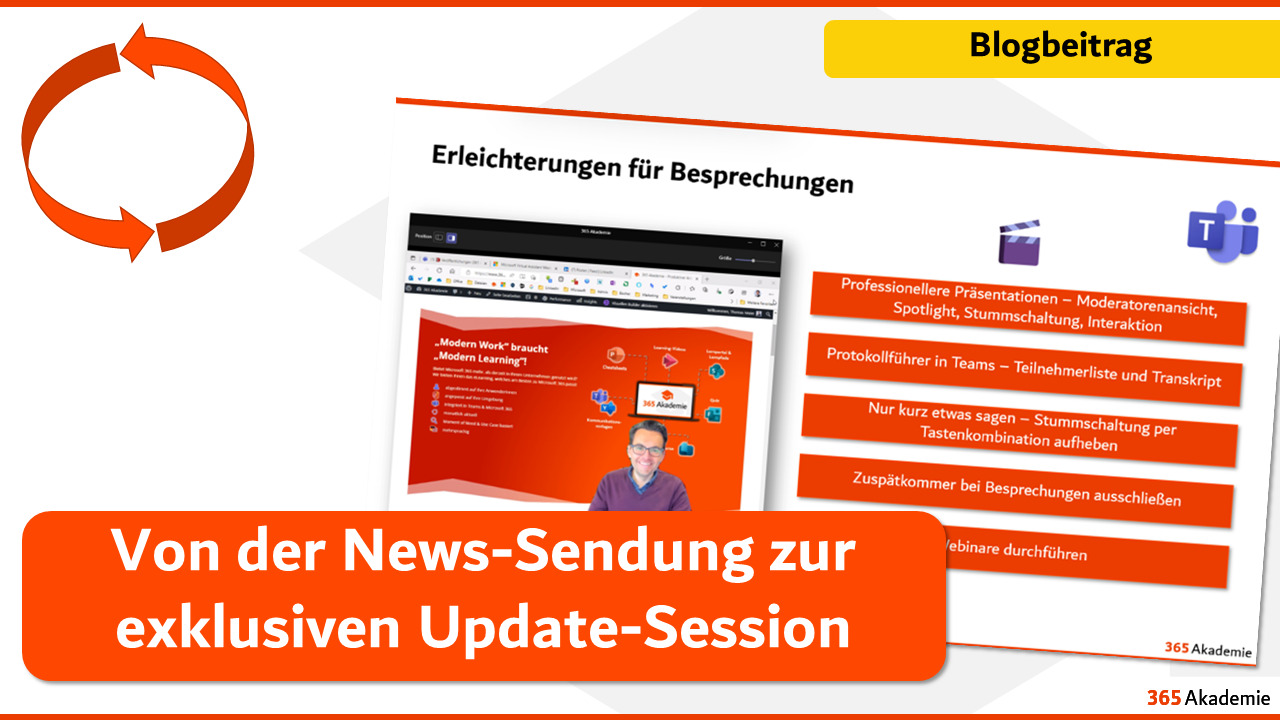 Von der News-Sendung zur exklusiven Update-Session