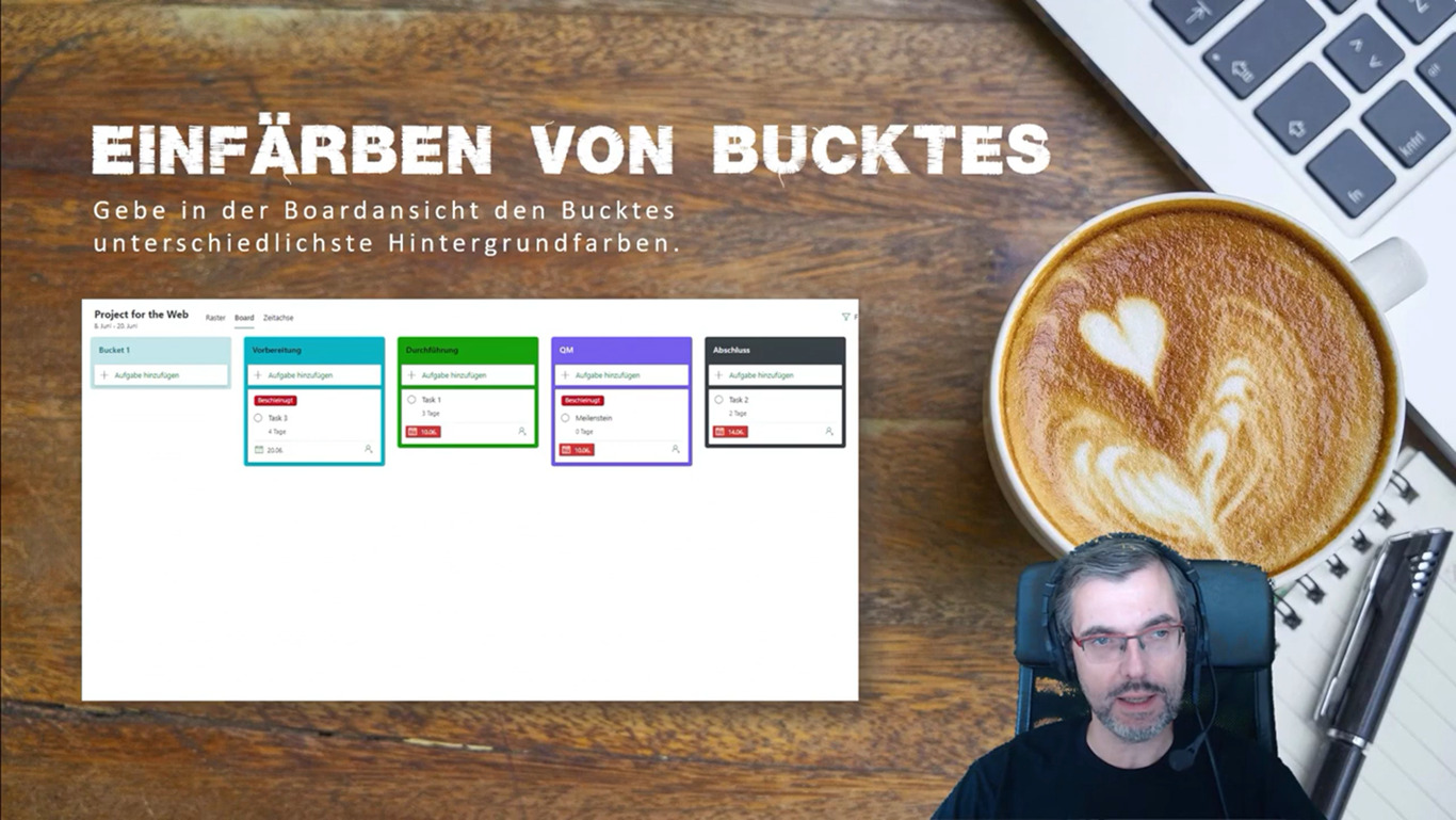 Einfärben von Buckets