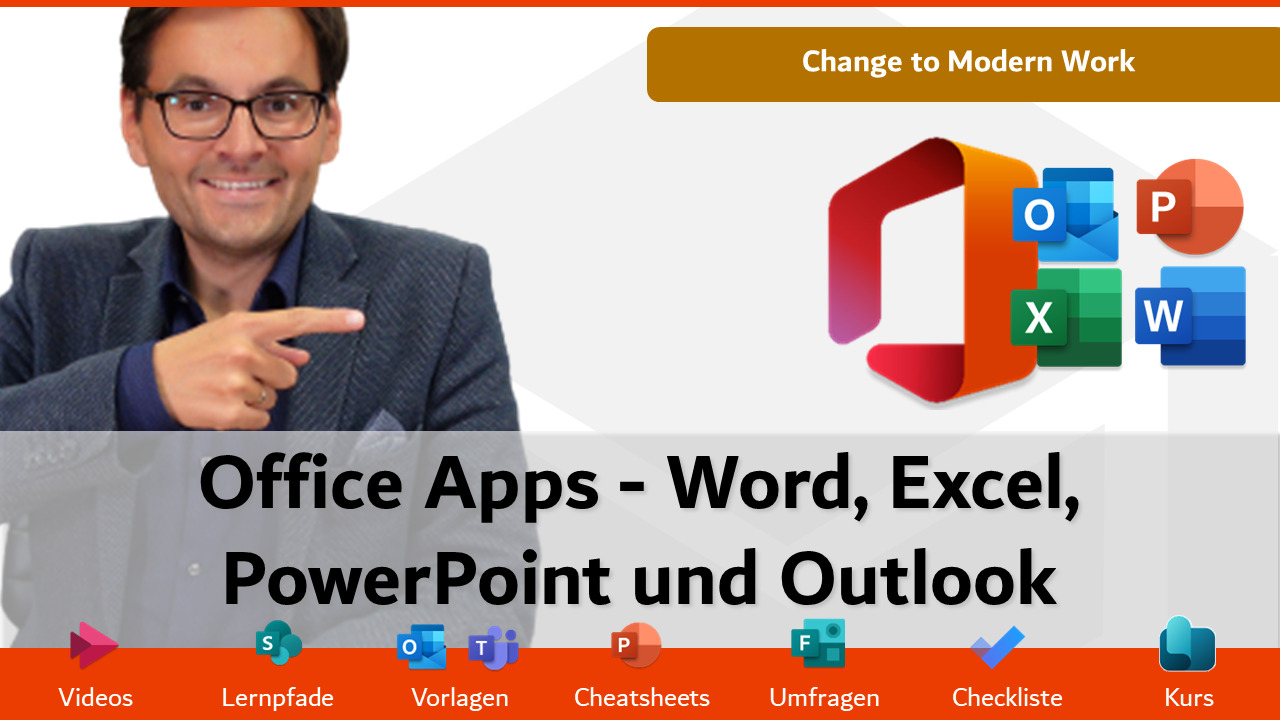 Office Apps - Word, Excel, PowerPoint und Outlook