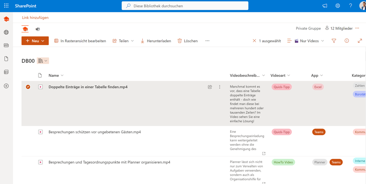 Bild 1 Link in SharePoint erstellen