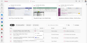 Bild 2: Link in der Stream App über Office.com erstellen oder Teilen per Mail oder Teams