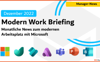 Microsoft 365 Briefing Dezember 2022
