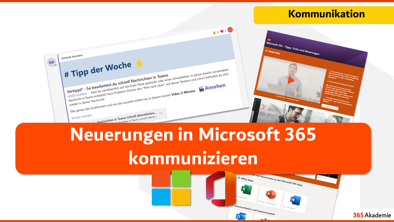 Neuerungen in Microsoft 365 kommunizieren
