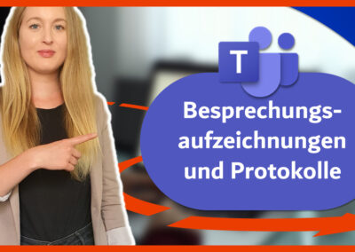 Besprechungsaufzeichnungen und Protokolle