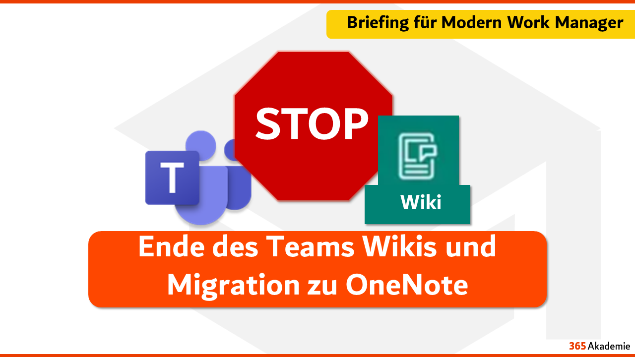 Ende des Teams Wikis und Migration zu OneNote