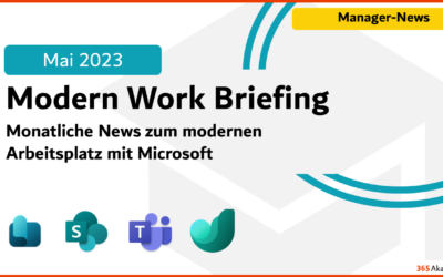 Microsoft 365 Briefing Mai 2023