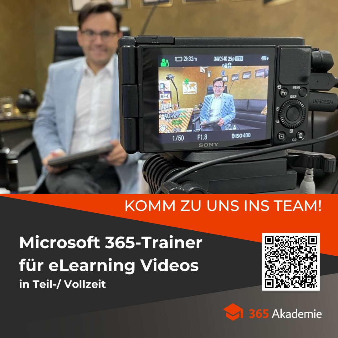 Microsoft 365-Trainer<br />
für eLearning Videos