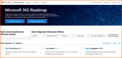 Microsoft 365 Roadmap
