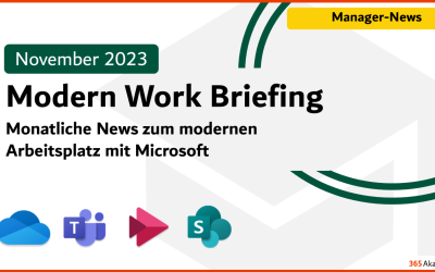 Microsoft 365 Briefing November 2023