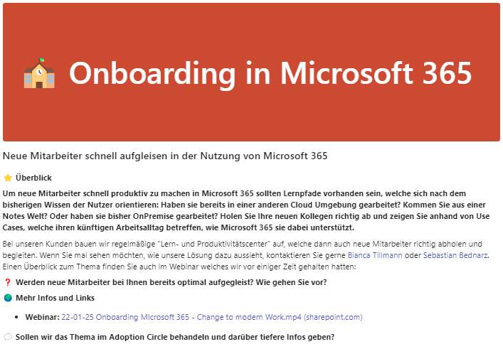 Onboarding 365