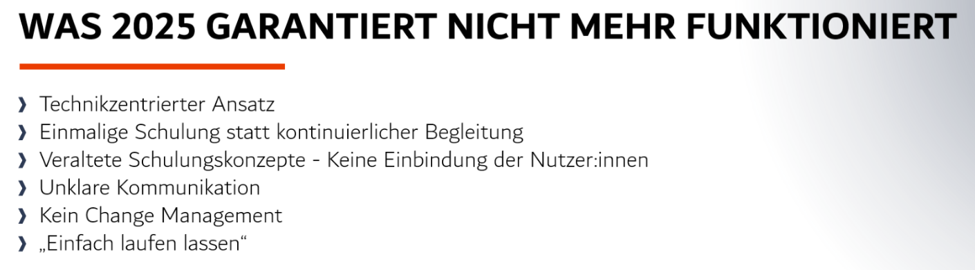 Was 2025 garantiert nicht mehr funktioniert